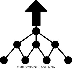 Induction Icon - Black Filled Style - Critical Thinking Theme