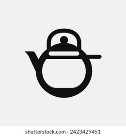 Induction kettle icon - Simple Vector Illustration