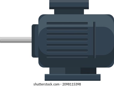 Induction motor, illustration, vector on a white background.
