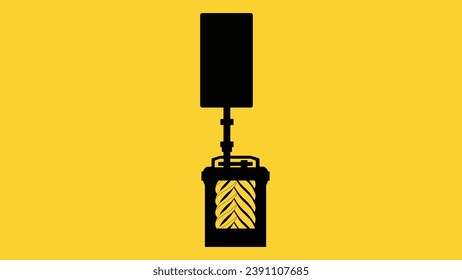 Induction motor and screw compressor vector silhouette drawing showing coupling and rolling element bearings on a yellow background