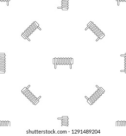 Induction spring coil pattern seamless vector repeat geometric for any web design