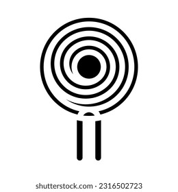 inductor electrical engineer glyph icon vector. inductor electrical engineer sign. isolated symbol illustration