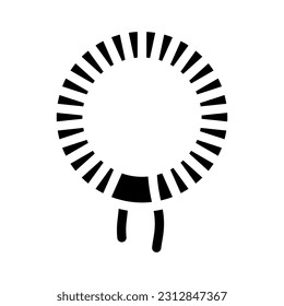 inductor electronic component glyph icon vector. inductor electronic component sign. isolated symbol illustration
