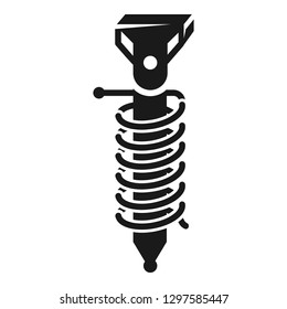 Inductor icon. Simple illustration of inductor vector icon for web design isolated on white background