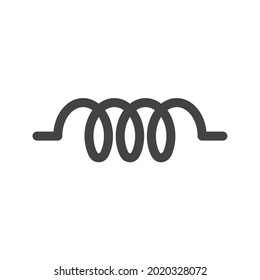 Imagen vectorial de icono del inductor. También se puede usar para Fitness físico. Adecuado para aplicaciones móviles, aplicaciones web y medios impresos.