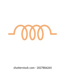 Inductor icon vector image. Can also be used for Physical Fitness. Suitable for mobile apps, web apps and print media.