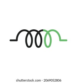 Inductor icon vector image. Can also be used for Physical Fitness. Suitable for mobile apps, web apps and print media.