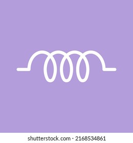 Inductor icon vector image. Can also be used for School and Geometric Tools. Suitable for mobile apps, web apps and print media.