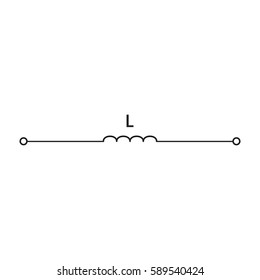 inductor Physics on the white background