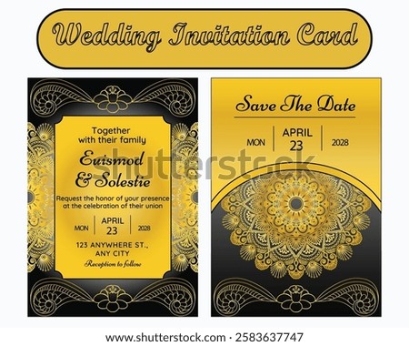 Indulge in the art of fine craftsmanship with our luxury wedding invitation. This exquisite card is made from the finest paper, designs that blend traditional elegance with modern sophistication.
