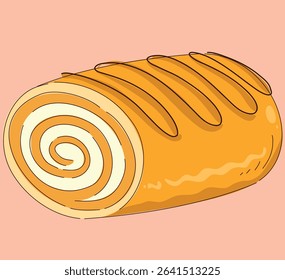 Indulge in the deliciously delightful Orange Cream Roll Pastry, a true dessert masterpiece for all