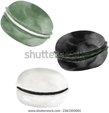 Indulge in the exquisite charm of these delectable macaroons in this delightful PNG illustration.