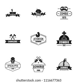 Indulge logo set. Simple set of 9 indulge vector logo for web isolated on white background