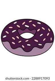Indulge in the sweet, whimsical world of donuts with this charming illustration! Featuring a variety of cute and colorful donuts, this artwork is perfect for adding a touch of sweetness.