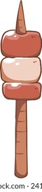 indulgence, bonfire, campfire, camping, illustration, snack, twig, candy, leisure activity, marshmallow