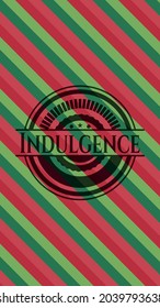 Indulgence christmas badge. Vector Illustration. Detailed. 