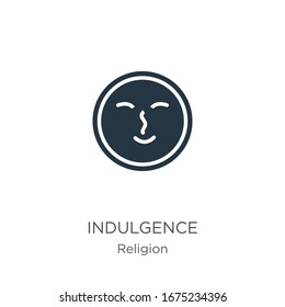 Indulgence Icon Vector. Trendy Flat Indulgence Icon From Religion Collection Isolated On White Background. Vector Illustration Can Be Used For Web And Mobile Graphic Design, Logo, Eps10