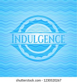 Indulgence water wave badge.