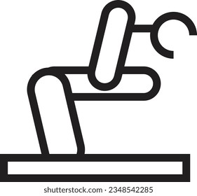 Indusrty Machine Robot Outline Icon