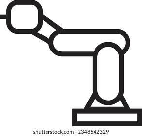 Branchenfokus-Roboter-Rahmensymbol