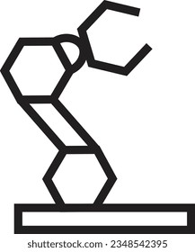 Indusrty Machine Robot Outline Icon
