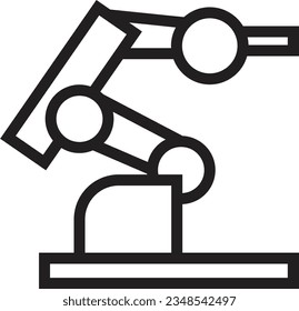 Indusrty Machine Robot Outline Icon