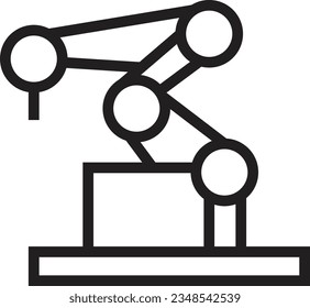 Indusrty Machine Robot Outline Icon