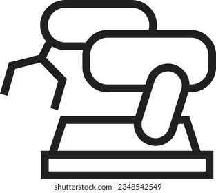 Indusrty Machine Robot Outline Icon