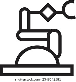 Indusrty Machine Robot Outline Icon