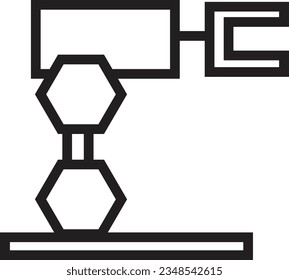 Branchenfokus-Roboter-Rahmensymbol