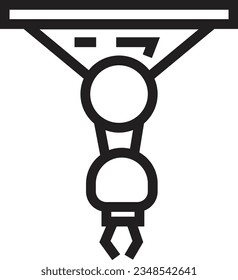 Indusrty Machine Robot Outline Icon