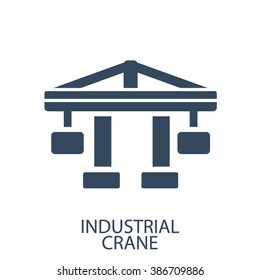 icono de grúa industrial
