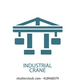 icono de grúa industrial
