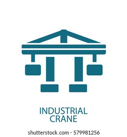 icono de grúa industrial
