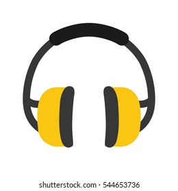 Industial earmufss equipment icon vector illustration graphic design