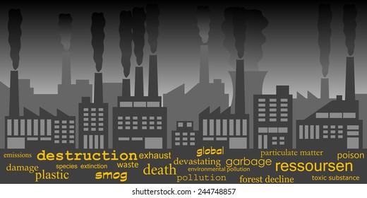 Industielle air pollution