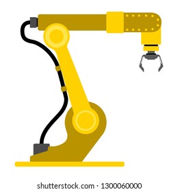 Industrail robot arm image. Vector illustration design