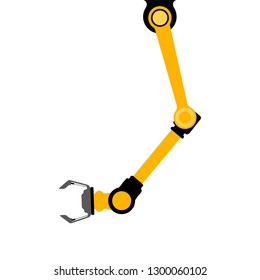 Industrail robot arm image. Vector illustration design