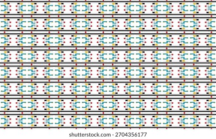 Patrón geométrico Abstractas de Industrial con líneas digitales y sombreado texturizado suave
