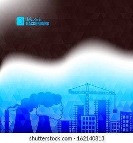 Industrial abstraction. Vector illustration.