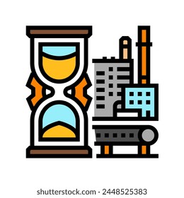 industrial age steampunk vintage color icon vector. industrial age steampunk vintage sign. isolated symbol illustration