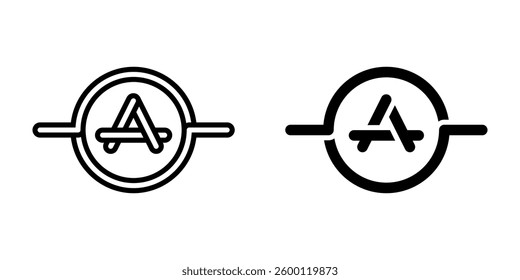 Industrial ammeter icon simple vector. Electric circuit. Central computer