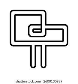 Industrial antenna icon simple vector. Electric circuit. Central computer