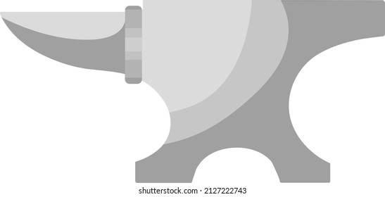 Industrial anvil, illustration, vector on a white background.