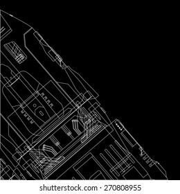 industrial art background