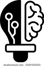 Industrial Automation Icon Mixed Vector Illustration