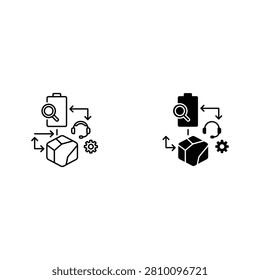 Industrial automation system with interconnected components and control panel, industrial