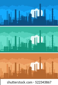 industrial background concept of environmental pollution