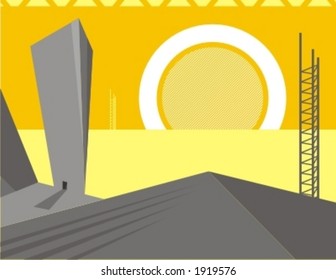 Industrielle Hintergrundserie.
