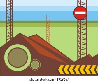 Industrielle Hintergrundserie.